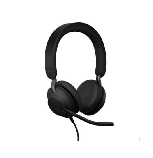 Picture of Jabra Evolve2 40 SE Wired USB-CA UC Stereo Headset, 360° BusyLight, Noise Isolationg Ear Cushions, 2Yr Warranty, Plug-and-play,3-Microphone Technology