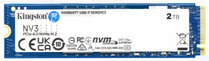 Picture of Kingston SNV3S NV3 2TB PCle 4.0x4 NVMe M.2 2280 Gen4 SSD 6000/5000MB/s 3D HAND compaitible Notebook and SFF 5Y Limited