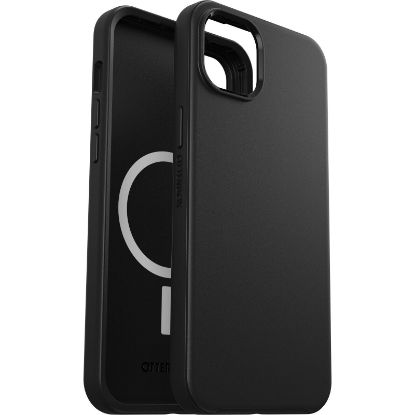 Picture of OtterBox Symmetry+ MagSafe Apple iPhone 14 Plus Case Black - (77-88994), DROP+ 3X Military Standard, Raised Edges, Ultra-Sleek, 7 Years Warranty