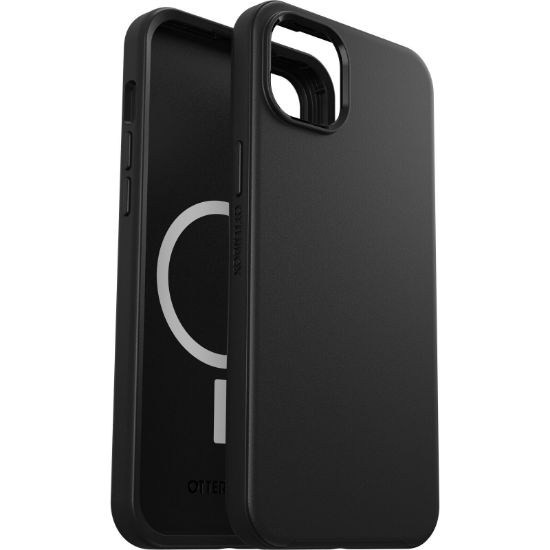 Picture of OtterBox Symmetry+ MagSafe Apple iPhone 14 Plus Case Black - (77-88994), DROP+ 3X Military Standard, Raised Edges, Ultra-Sleek, 7 Years Warranty