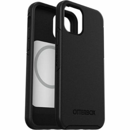 Picture of OtterBox Symmetry+ MagSafe Apple iPhone 12 Pro Max Case Black - (77-80139), Antimicrobial, DROP+ 3X Military Standard, 7 Years Warranty