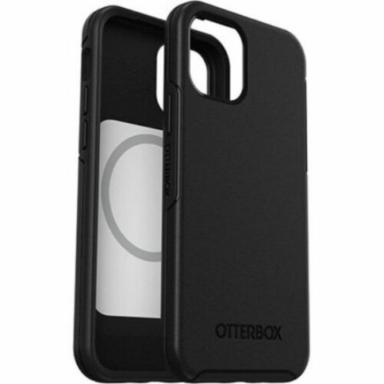 Picture of OtterBox Symmetry+ MagSafe Apple iPhone 12 Pro Max Case Black - (77-80139), Antimicrobial, DROP+ 3X Military Standard, 7 Years Warranty