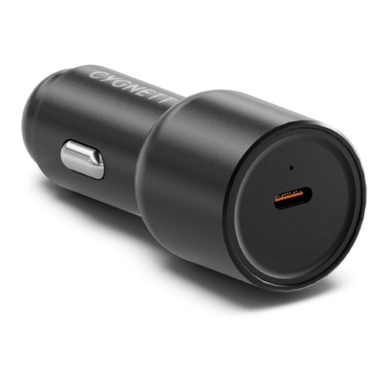Picture of Cygnett CarPower 65W USB-C Car Charger - Black (CY4708CYCCH), Aluminium Alloy Finish, LED Charge Indicator, 2 Years Warranty