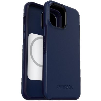 Picture of OtterBox Symmetry+ MagSafe Apple iPhone 13 Pro Max / iPhone 12 Pro Max Case Navy Cap (Blue) - (77-83602), DROP+ 3X Military Standard,7 Years Warranty