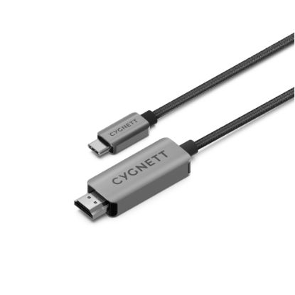 Picture of Cygnett Unite 8K USB-C to HDMI Cable (2.5M)-Black (CY4545CHDMI),Supports 8k/(60hz) & 4k(120hz) Works with MacBook/Windows PC/Laptops,2 Years Warranty