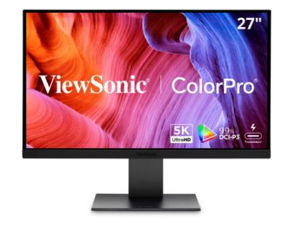 Picture of ViewSonic VP2788-5K - 27' ColorPro 5K Mac-Compatible Monitor with 100W Thunderbolt 4, USB C, and DCI-P3 Color Gamut Monitor