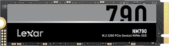 Picture of Lexar LNM790X004T-RNNNG Internal SSD 4TB M.2 2280 PCIe Gen 4x4 NVMe SSD up to 7400MB/s read, 6500MB/s write At 2x as fast as PCIe Gen3 SSDs2