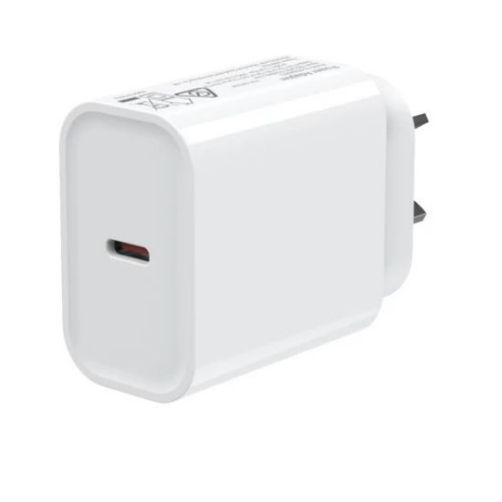 Picture of USP 45W GaN Power Adaptor single USB-C PD-White, Charge faster, Small, Compact Design, Smart and Reliable, High-performance, 3 Year Warranty
