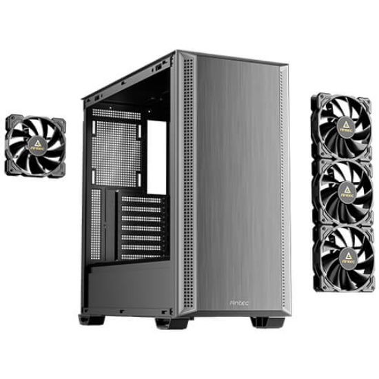 Picture of Antec P7 S 478 x 222 x 465 mmATX/M-ATX/ITX, Steel + Plastic, USB-C 3.2, 4×120mm PWM fans, 360mm radiator, GPU 405mm, PSU 270mm Mid-Tower ATX Case