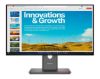 Picture of Lenovo ThinkVision P24qd-40 23.8' 24' 24' QHD IPS Monitor 2K 2560x1440 16:9 Height Adjustable Tilt Swivel Pivot HDMI DP1.4 DP 4xUSB3.2 Hub Etherne 3yr