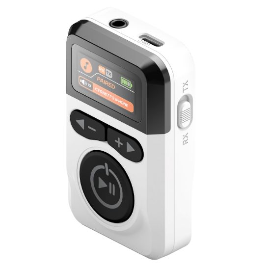 Picture of Cygnett Voyager Wireless Elite Audio Adapter - White (CY5164VOYAA), Detailed LCD display, 28+ hours of playtime,3.5mm Aux Cable, 2 Years Warranty