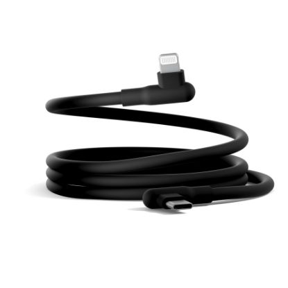 Picture of Cygnett DriveSync Right Angled Silicone Lightning to USB-C Cable (0.7M) - (CY5668CCACB), 3A/30W, 480Mbps, Drive & Sync, 2 Years Warranty