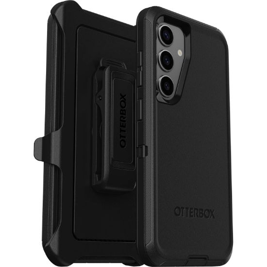 Picture of OtterBox Defender Samsung Galaxy S24 5G (6.2') Case Black - (77-94480),DROP+ 5X Military Standard,Wireless Charging Compatible, 7 Years Warranty