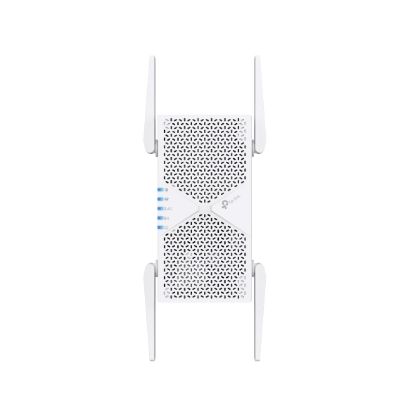 Picture of TP-Link RE405BE BE6500 Dual-Band Wi-Fi 7 Range Extender with BE6500 speeds, MLO, 160MHz, 4× antennas, EasyMesh, and 2.5G Ethernet port