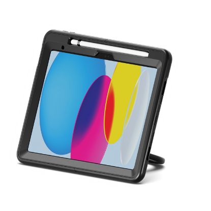 Picture of Cygnett GripStand Apple iPad (11.0') 11th Gen (A16)/iPad 10th Gen (10.9') Case -Black(CY5201CPGRP), 360° Rotating Stand,Pen Holder,2 Years Warranty