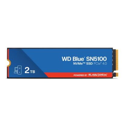Picture of Sandisk WD Blue SN5100 NVMe™ SSD - 2TB, M.2 2280, PCIe Gen4, Read 7100MB/s, Write 6700MB/s, 1000K/1300K IOPS, TBW 900, 5yr Warranty