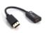 Picture of Oxhorn DisplayPort DP  to HDMI Male to Female Adapter 4K@30Hz 3840x2160 Ultra HD HDMI v1.4 Gold plated 15cm Black