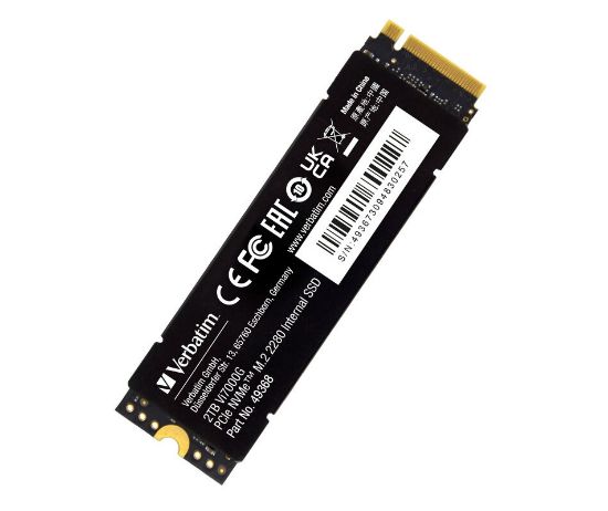 Picture of Verbatim 2TB Vi7000 PCIe Gen4 NVMe M.2 2280 Internal SSD 7000MB/s Read 6500MB/s Write, 2-year Limited Warranty (LS)