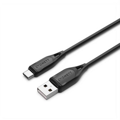 Picture of Cygnett Essentials USB-C to USB-A (2.0) Cable (2M) - Black (CY4689PCUSA), 3A/60W, 480Mbps, Turbo Charge, Best for Laptop, 2 Years Warranty