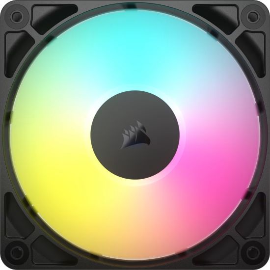 Picture of Corsair RS120 ARGB 120mm PWM Fan Single Pack, STATIC PRESSURE Flow Type, 2100 RPM, 72.8 CFM, 36 dBA