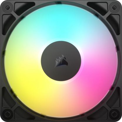 Picture of Corsair RS120 ARGB 120mm PWM Fan Single Pack, STATIC PRESSURE Flow Type, 2100 RPM, 72.8 CFM, 36 dBA