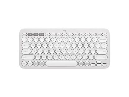 Picture of (LS) Logitech PEBBLE KEYS 2 K380S Slim, minimalist Bluetooth® Wireless Keyboard with customizable keys (Tonal White)