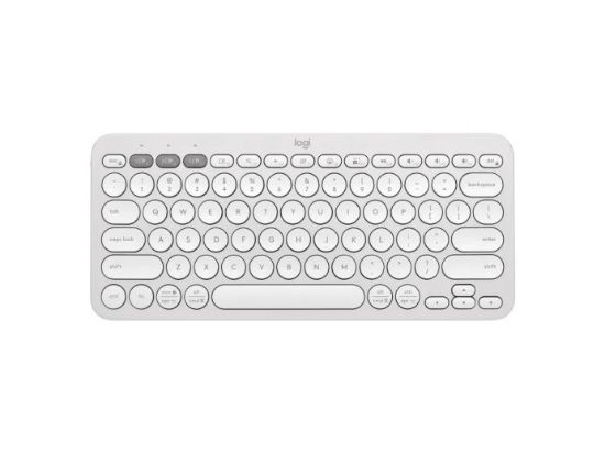 Picture of (LS) Logitech PEBBLE KEYS 2 K380S Slim, minimalist Bluetooth® Wireless Keyboard with customizable keys (Tonal White)