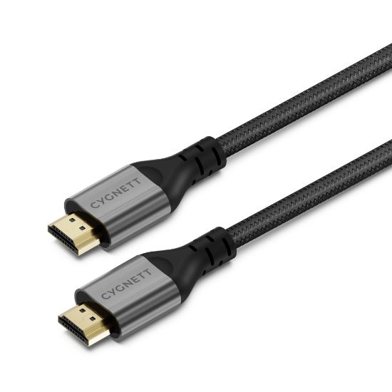 Picture of Cygnett Unite 8K HDMI TO HDMI Cable (1.5M) - Black(CY4532CYHDC) Braided,Supports 8k(60hz) & 4k(120hz),48Gbps Bandwidth, 2 Years Warranty
