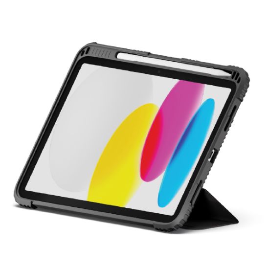 Picture of Cygnett WorkMate Apple iPad (11.0') 11th Gen (A16) /iPad 10th Gen (10.9') Case - Black/Charcoal (CY5054CPWOR), 360° Heavy Protection,2 Years Warranty