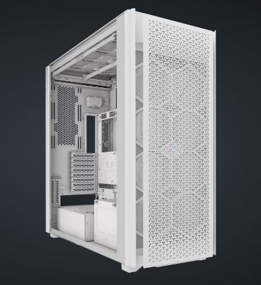 Picture of Corsair iCUE LINK 9000D RGB AIRFLOW Super Full-Tower PC Case - White, 698×307×698mm, GPU 580mm, 6x 2.5', 5x 3.5', rad 480mm, 2x USB-C 180mm CPU Cooler