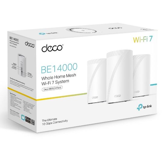 Picture of TP-Link Deco BE68 BE14000 Tri-Band Whole Home Mesh Wi-Fi 7 System (3-pack)