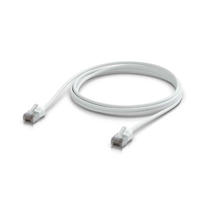 Picture of Ubiquiti UniFi Premium Patch Cable Outdoor, 2M, White, Ultra-thin, Rugged, Shielded Patch, Designed &Optimized, For 10 GbE networking, 2Yr Warr