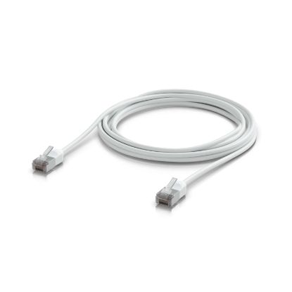 Picture of Ubiquiti UniFi Premium Patch Cable Outdoor, 5M, White, Ultra-thin, Rugged, Shielded Patch, Designed &Optimized, For 10 GbE networking, 2Yr Warr