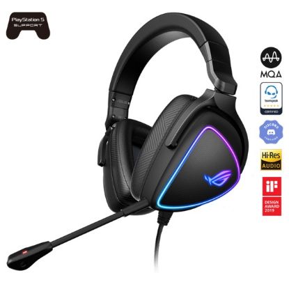 Picture of ASUS ROG Pelta Wireless Gaming Headset  ROG SpeedNova 2.4GHz, USB-C, Lightweight 309g, 50mm ROG Titanium-Plated Drivers,