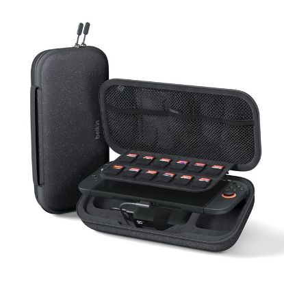 Picture of Belkin Gaming Charging Case 20W For Nintendo Switch 2 - (ENA001fqCH), Detachable 10K Power Bank, USB-C  to USB-C Cable (20 cm), 2 Years Warranty