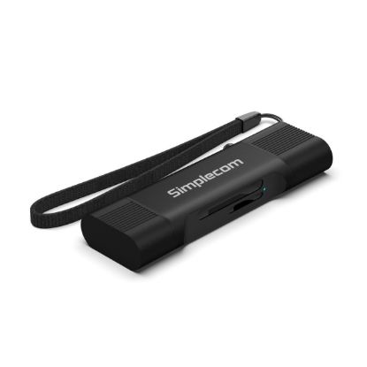 Picture of Simplecom CR402B SuperSpeed USB-C and USB-A Dual Slot Card Reader for SD MicroSD USB 3.2 Gen 1