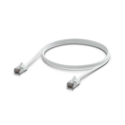 Picture of Ubiquiti UniFi Premium Patch Cable Outdoor, 1M, White, Ultra-thin, Rugged, Shielded Patch, Designed &Optimized, For 10 GbE networking, 2Yr Warr