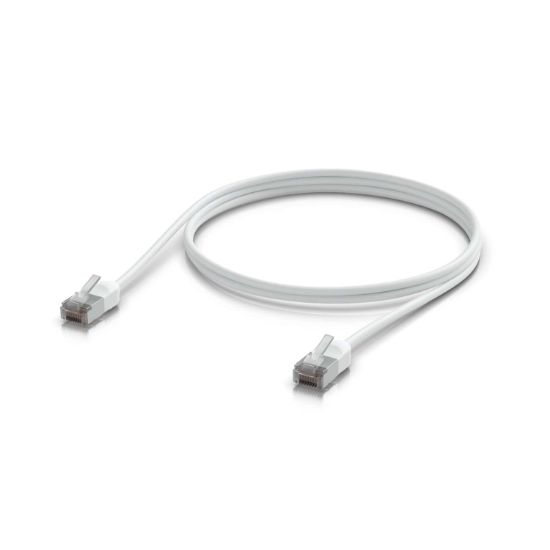 Picture of Ubiquiti UniFi Premium Patch Cable Outdoor, 1M, White, Ultra-thin, Rugged, Shielded Patch, Designed &Optimized, For 10 GbE networking, 2Yr Warr