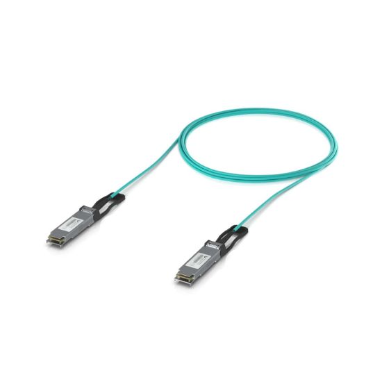 Picture of Ubiquiti 100G Long-Range Direct Attach Cable, 5M, Long-range QSFP28 direct attach cable with a 100 Gbps max data rate.