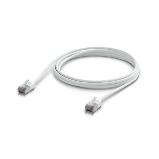 Picture of Ubiquiti UniFi Premium Patch Cable Outdoor, 3M, White, Ultra-thin, Rugged, Shielded Patch, Designed &Optimized, For 10 GbE networking, 2Yr Warr
