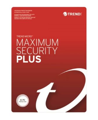 Picture of Trend Micro Maximum Security Plus (3 Devices) 1 Year Retail Mini Box Auto Renew (Plus = Secure VPN / Cleaner Pro)