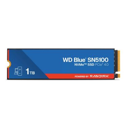 Picture of Western Digital WD Blue SN5100 NVMe™ SSD - 1TB, M.2 2280, PCIe Gen4, Read 7100MB/s, Write 6700MB/s, 1000K/1300K IOPS, TBW 600, 5yr Warranty