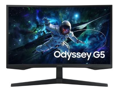 Picture of Samsung Odyssey G55C 32' QHD Curved Gaming Monitor 2560 x 144 165Hz16:9 1000R 1ms VA AMD  FreeSync HDR10 DisplayPort HDMI Tilt VESA Headphone 3YR WTY