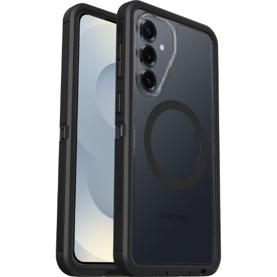 Picture of OtterBox Defender Pro XT Clear Samsung Galaxy S26+ 5G (6.7') Case Dark Side (Clear/Black) - (77-99897), DROP+ 7X Military Standard, 7 Years Warranty