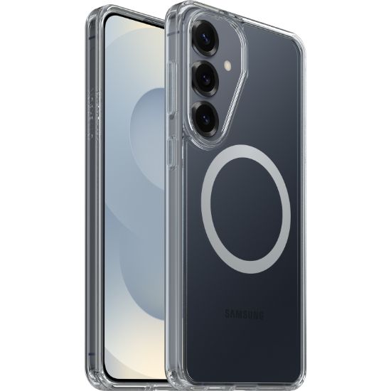 Picture of OtterBox Symmetry Clear Magnets Samsung Galaxy S26+ 5G (6.7') Case Clear - (77-99971), DROP+ 3X Military Standard, Raised Edges, 7 Years Warranty