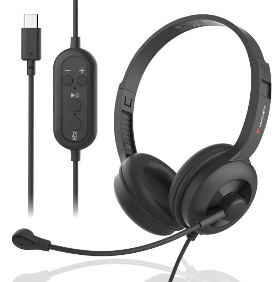 Picture of Verbatim ClaritySound Headset With USB-C Clear Sound, Comfort,Reduce Background Noise.Ideal for Office, Education, Business
