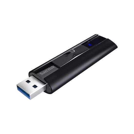 Picture of SanDisk 256GB Extreme Pro USB3.2 Solid State Flash Drive, CZ880 Black, Read up to 420MB/s, Write up to 380MB/s, USB-A (LS)