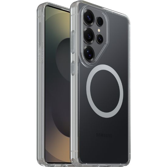 Picture of OtterBox Symmetry Clear Magnets Samsung Galaxy S26 Ultra 5G (6.9') Case Clear - (77-99972), DROP+ 3X Military Standard, Raised Edges, 7 Years Warranty