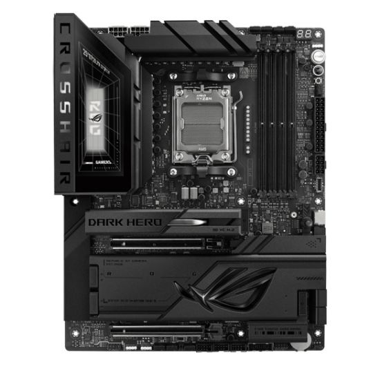 Picture of ASUS AMD ROG CROSSHAIR X870E DARK HERO (AM5) ATX Motherboard, AM5, DDR5 256GB, PCIe 5.0, 5x M.2, Wi-Fi 7, 10GbE+5GbE, USB4, ATX, 2yr wty