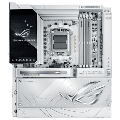 Picture of ASUS AMD ROG CROSSHAIR X870E GLACIAL, AM5, X870E, DDR5 256GB, PCIe 5.0, 7x M.2, Wi-Fi 7, Dual 10GbE, USB4, E-ATX, 2yr wty